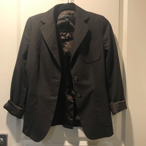 Banana Republic Dark Brown Blazer - Picture 2 of 6